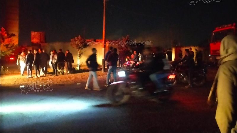 حريق مصنع طوب بالشرقية،