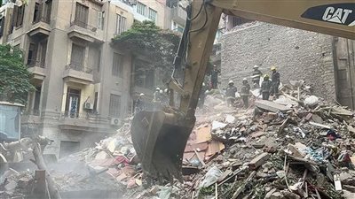 ارتفاع عدد ضحايا عقار حدائق القبة المنهار لـ 6 وفيات و4 مصابين 