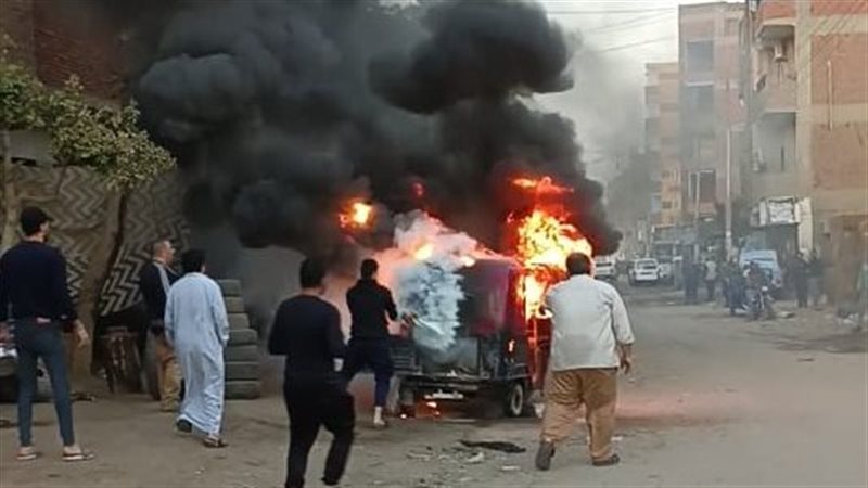 حريق توك توك