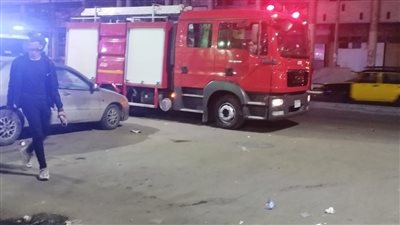 إخماد حريق نشب داخل محل تجاري في الجيزة