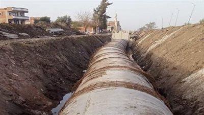 تبطين بحر موبس بتكلفة 117 مليون و800 ألف جنيه في الشرقية 