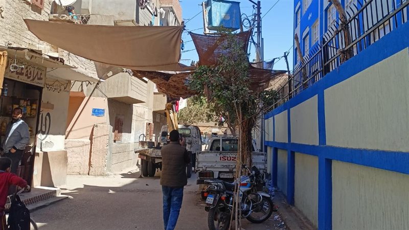 تركيب الكشافات بشوارع