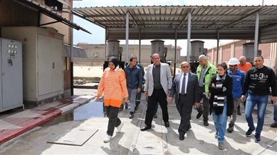 جولة ميدانية لرئيس شركة مياه الإسكندرية للفروع والروافع ومراكز خدمة العملاء 