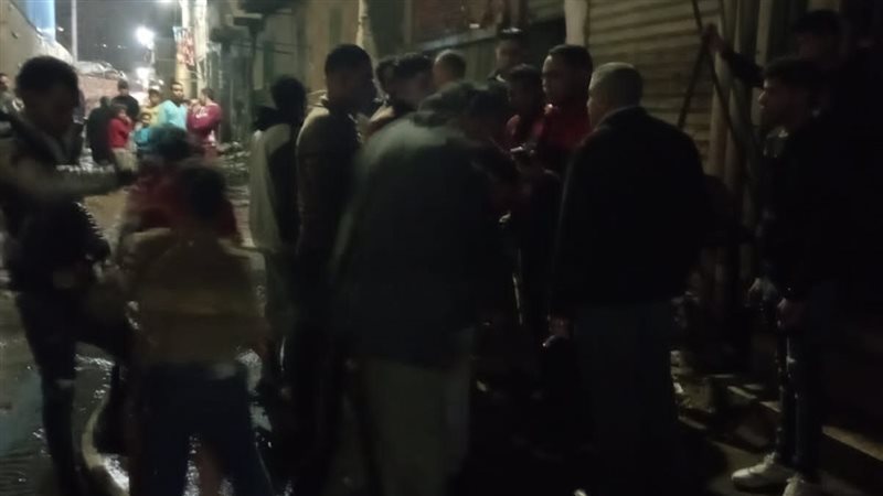 حريق هائل بمحل بالإسكندرية،