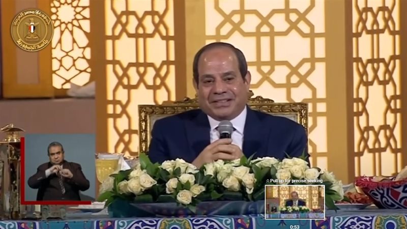 رسالة السيسي للعاملين