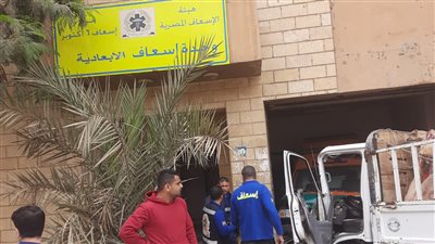القبض على سائق سيارة نقل اصطدم بوحدة إسعاف الأبعادية بأكتوبر (صور)