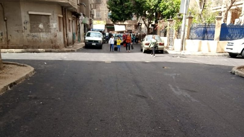أعمال الرصف بأسيوط،