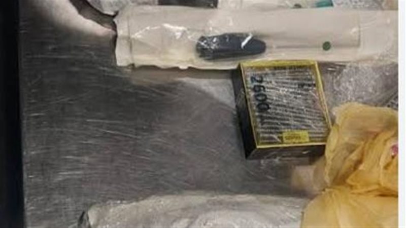 المضبوطات بحوزة رجال