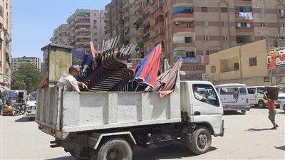 رفع 2161 حالة إشغال طريق بالبحيرة (صور)