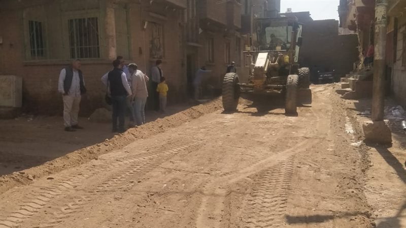 أعمال الرصف بأسيوط،