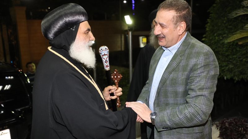 محافظ المنوفية والأنبا