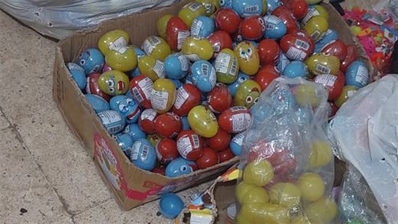 ضبط ٣طن حلوى أطفال