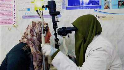 الكشف الطبي على ١٨٠٠ مريض في قافلة علاجية بالشرقية