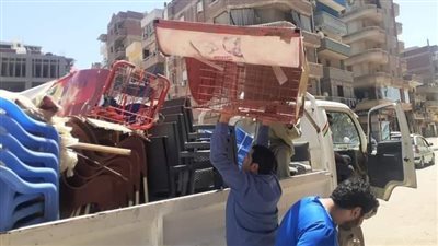 رفع 430 حالة إشغال طريق في 3 مراكز بالبحيرة (صور)