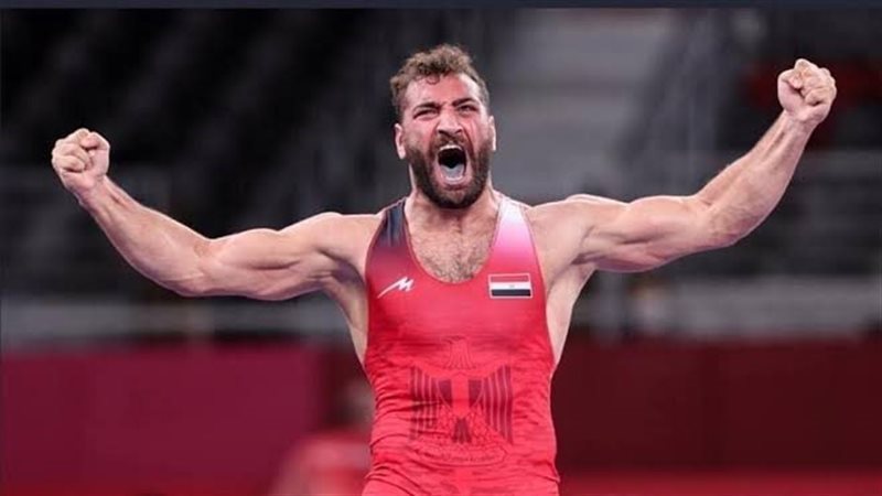 محمد مصطفى بطل المصارعة،