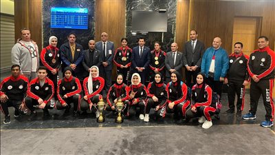 أشرف صبحي يستقبل بعثة منتخب رفع الأثقال بعد إنجاز بطولة العالم للشباب 