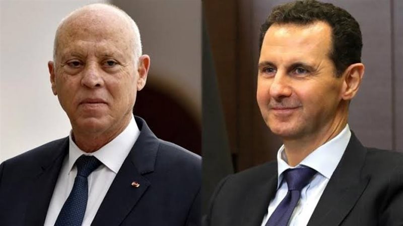بشار الأسد وقيس سعيد،