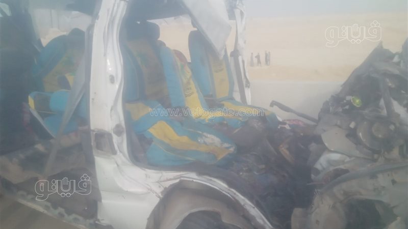 جانب من حادث طريق