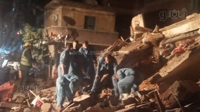 انهيار عقار من طابقين في الجيزة