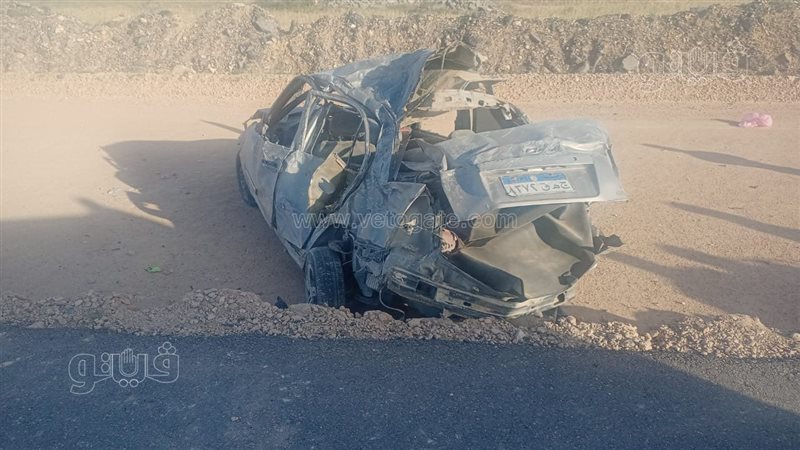 حادث انقلاب سيارة