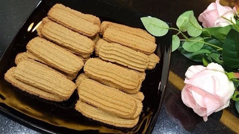 بسكويت النشادر بالشوفان،