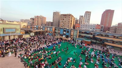  البالونات تكسو ساحة شبان بنها بعد انتهاء صلاة العيد (صور)