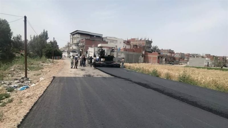رصف الطريق الدائرى