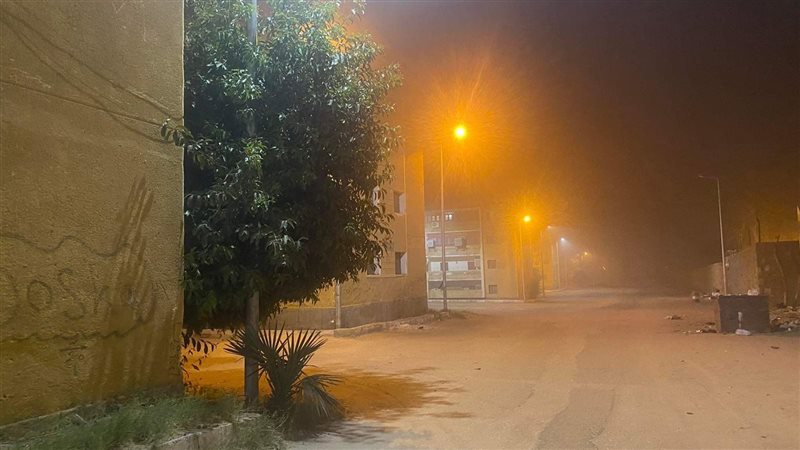 عاصفة ترابية فى أسوان،