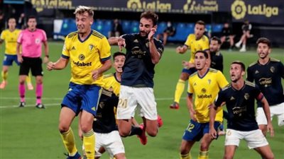 الدوري الإسباني، تعادل قادش وأوساسونا في الشوط الأول 