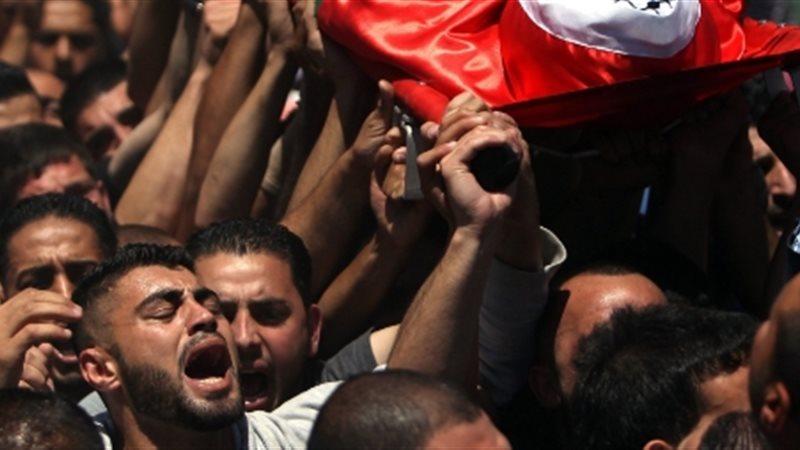 استشهاد شاب فلسطيني،