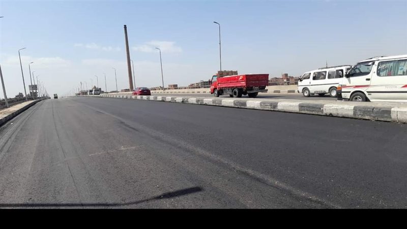 كوبري بنها بالطريق