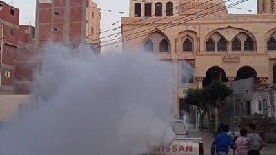 مجلس المدينة والإدارة الصحية يتعاونان لقتل الحشرات الناقلة بفاقوس شرقية 