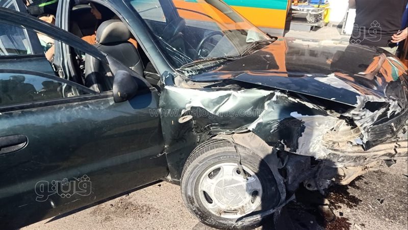 حادث تصادم سيارتين