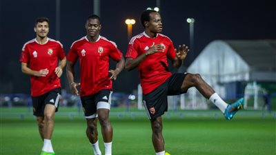 السوبر المصري، مران بدني مطول للاعبي الأهلي استعدادا لمباراة بيراميدز