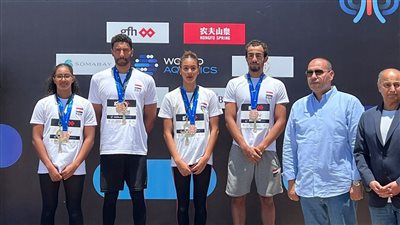 ميدالية تاريخية لمصر في بطولة العالم لسباحة المسافات الطويلة