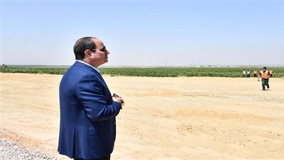  تفاصيل افتتاح السيسي موسم حصاد القمح بشرق العوينات 