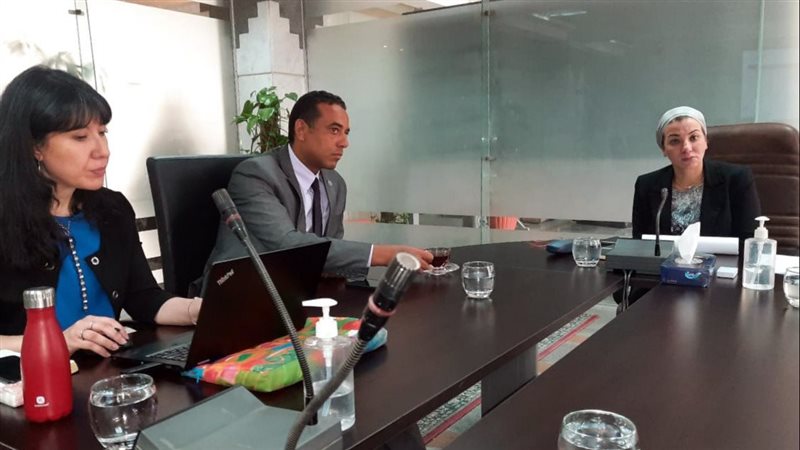 اجتماع وزيرة البيئة،