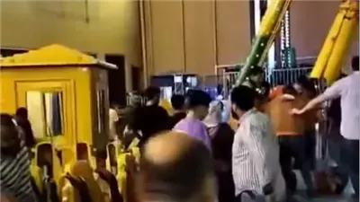 الصور الأولى لسقوط لعبة الملاهي بالإسكندرية