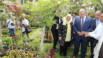 وزيرة التضامن في افتتاح معرض زهور الربيع: تقديم قروض ميسرة ومنح للمزارعين الصغار