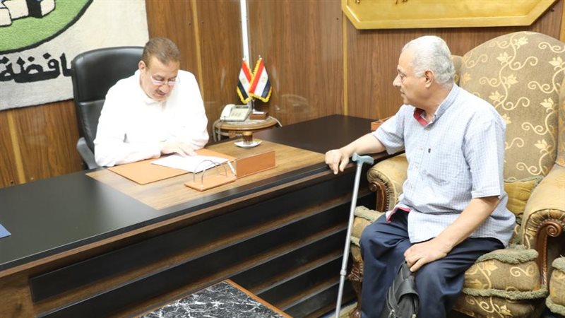 محافظ المنوفية خلال