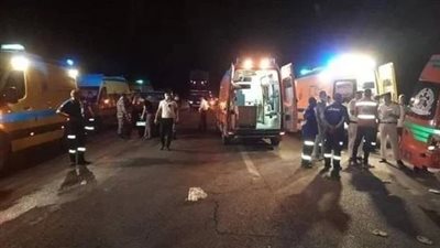 ارتفاع عدد مصابي حادث أعلى وصلة المريوطية إلى 10 أشخاص