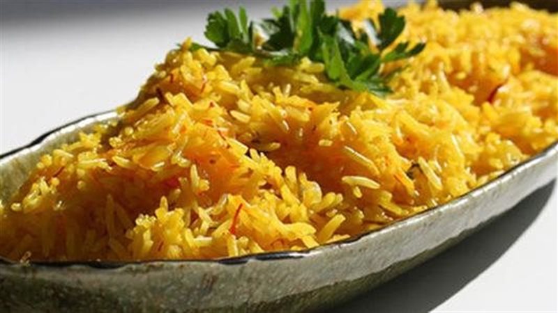 الارز البسمتي بالخضروات،