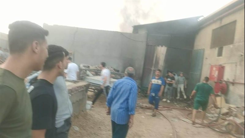 حريق بمصنع للكبريت