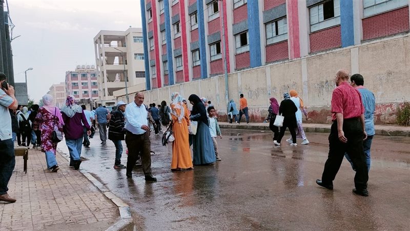 امطار رعدية تضرب