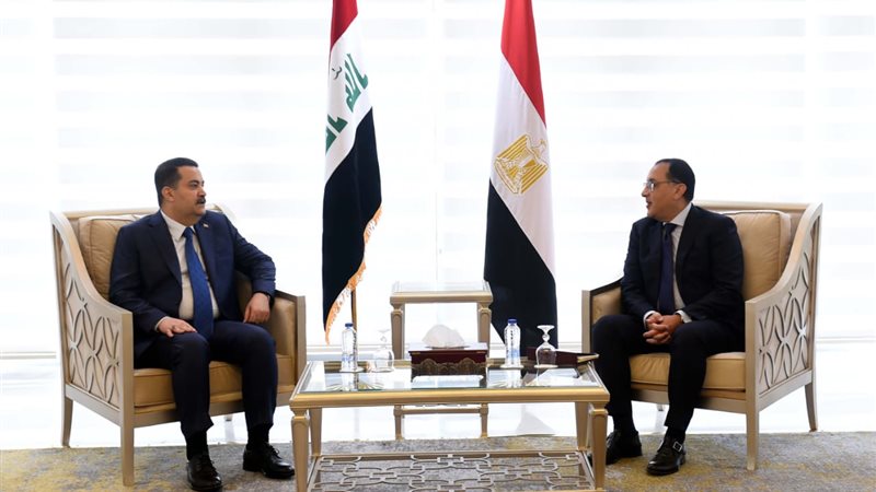 رئيسا وزراء مصر والعراق،