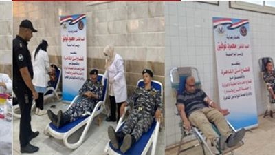 حملة للتبرع بالدم بمديرية أمن القاهرة
