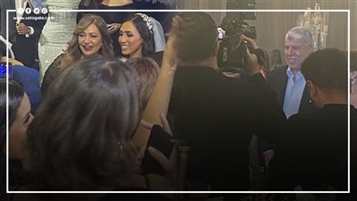 شوبير ومصطفى شعبان وليلى علوي ومحمد سامي ومي عمر في حفل زفاف ابنة خالد صلاح (فيديو وصور)