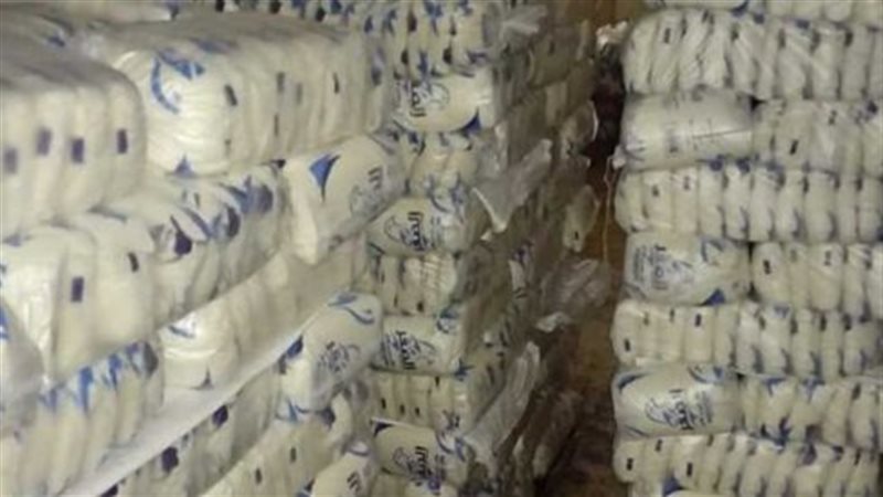 ضبط 8 طن سكر مهربة