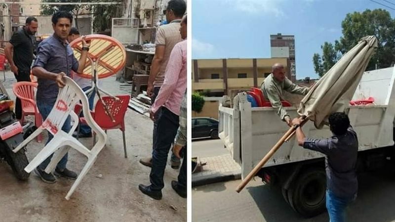 رفع حالات إشغال طريق