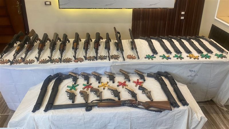 اسلحة نارية المضبوطات،